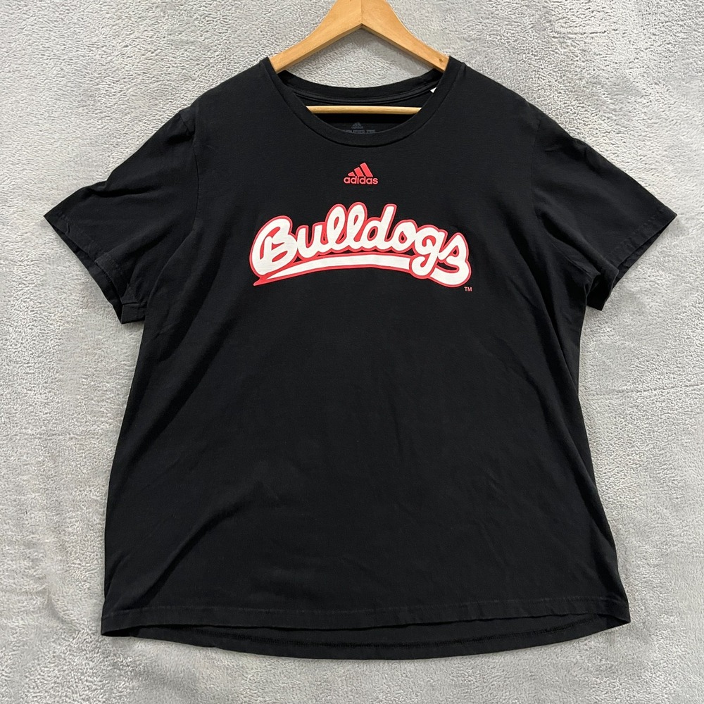 Fresno State Bulldogs Shirt Mens XL Black Adidas NCAA Football Sports Summer Tee